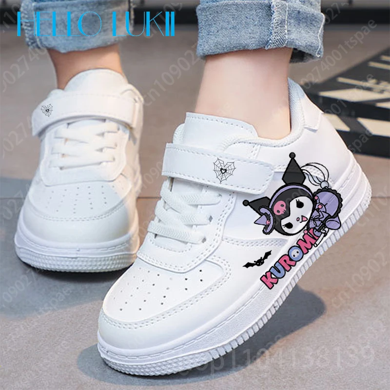 Kuromi girls Shoes sneakers for children Student Casual basketball shoes Stitch Kid Sneakers Running Fashion Sports Shoes