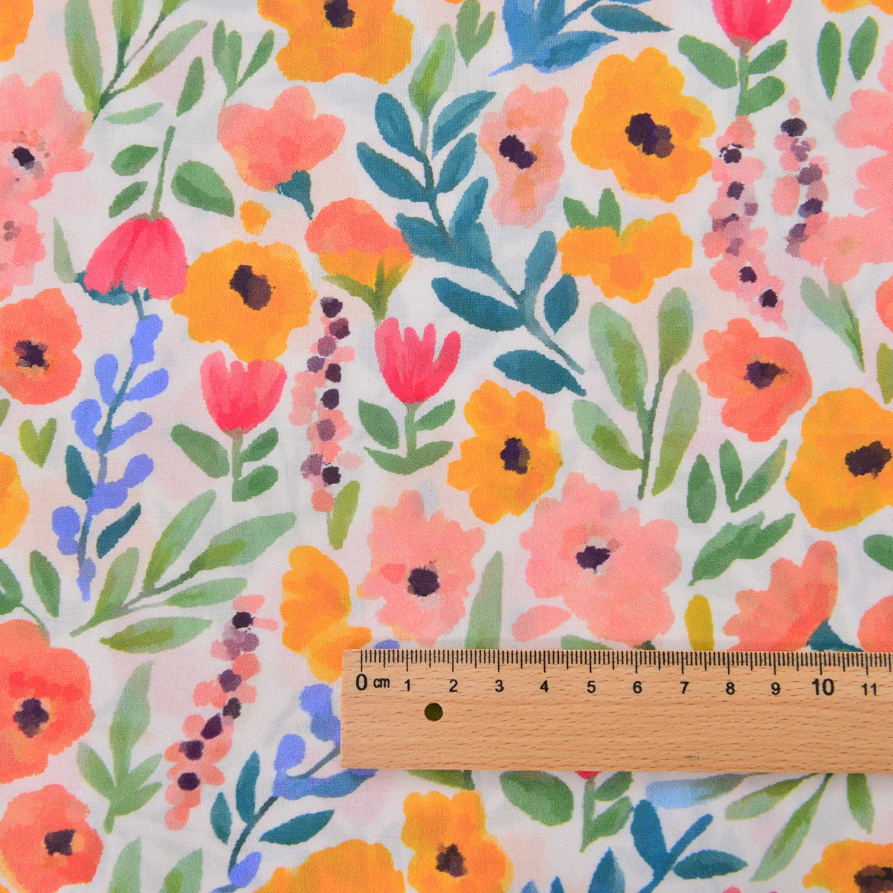 145x50cm 60s pure cotton fabric with retro style printed all cotton cartoon handmade children's dress and summer floral charm