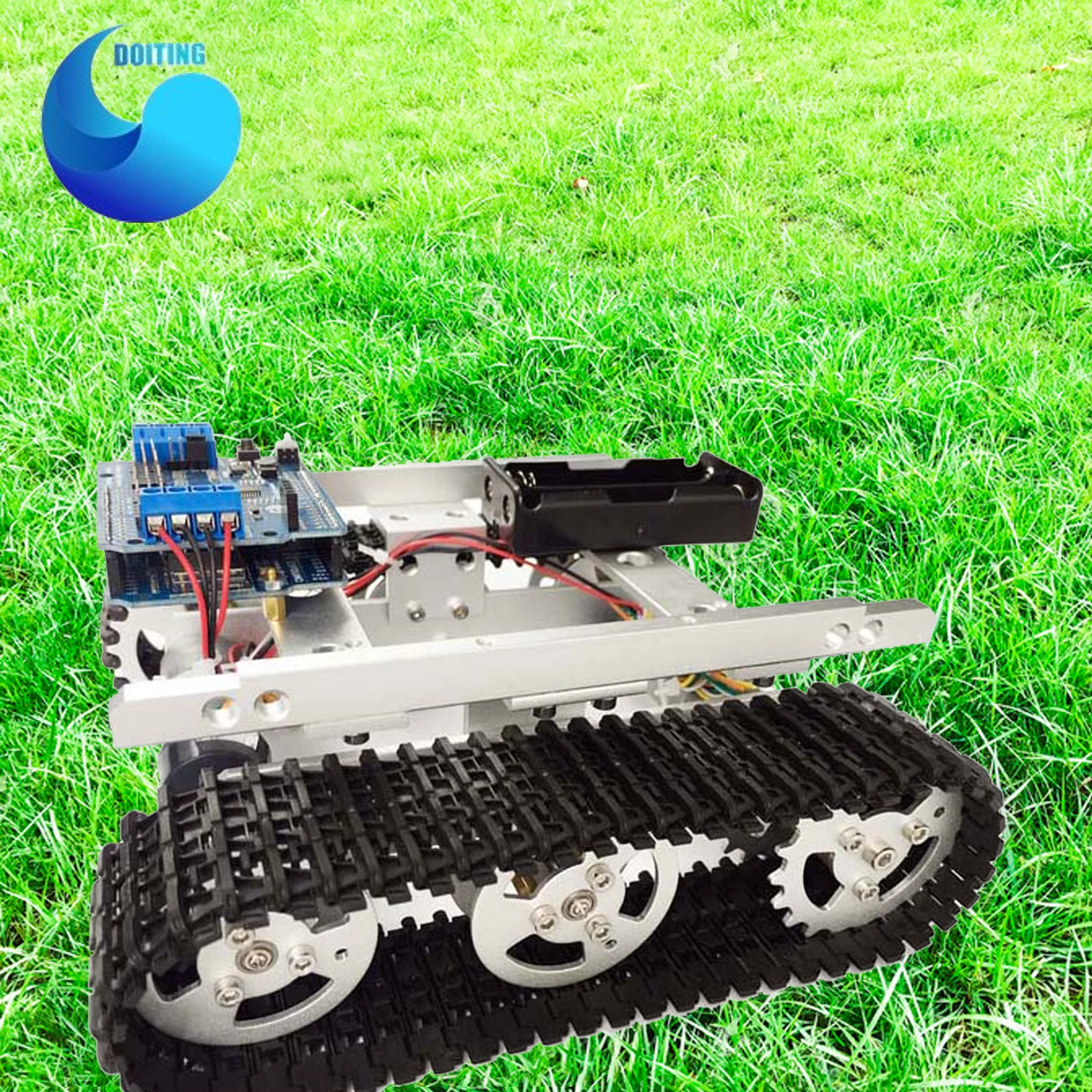 T100 RC Metal WiFi Robot Tank Car Chassis controllato da Android iOS Phone withNodemcu ESP8266 + Kit scheda motorizzata