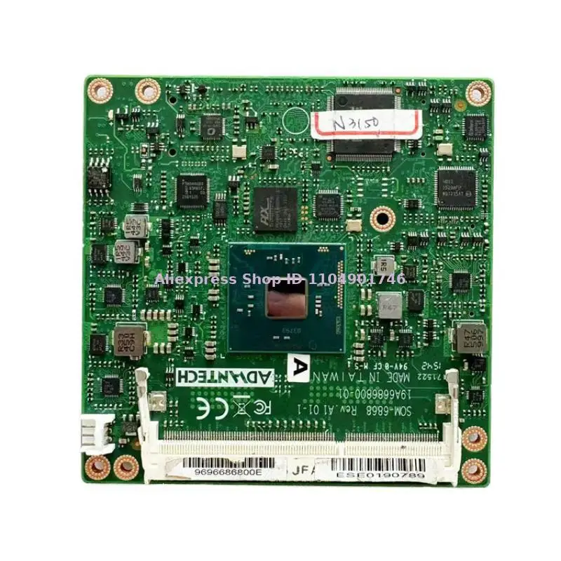 

Подходит для промышленной материнской платы ADVANTECH SOM-6868 19A6686800-01 SOM-6868 REV.A1, 100% тестирование