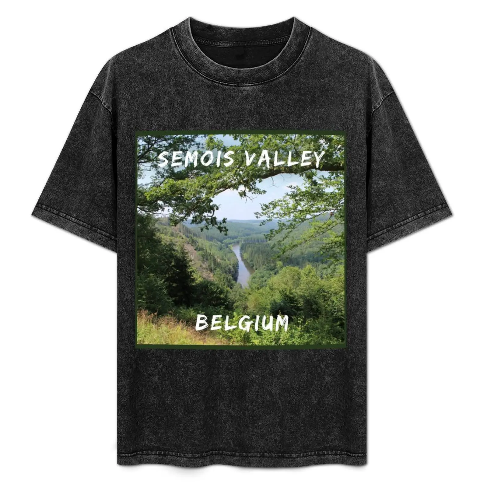 

Semois Valley View, Ardennes, Belgium T-Shirt plain basketball graphic tees funny costumes boys animal print Men's t-shirt