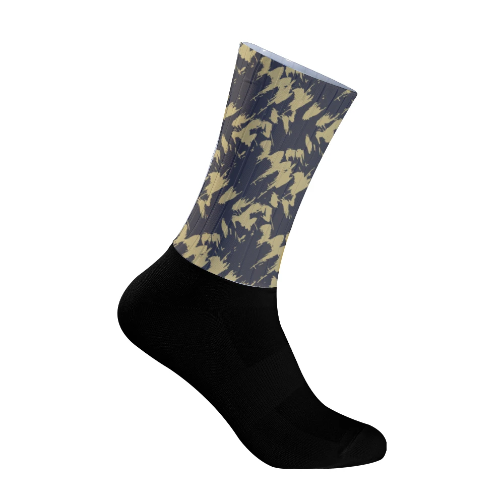 

Silica Pro Gel Anti Aero Slip Biketeam Cycling Socks Seamless Bicycle Running Sport Socks