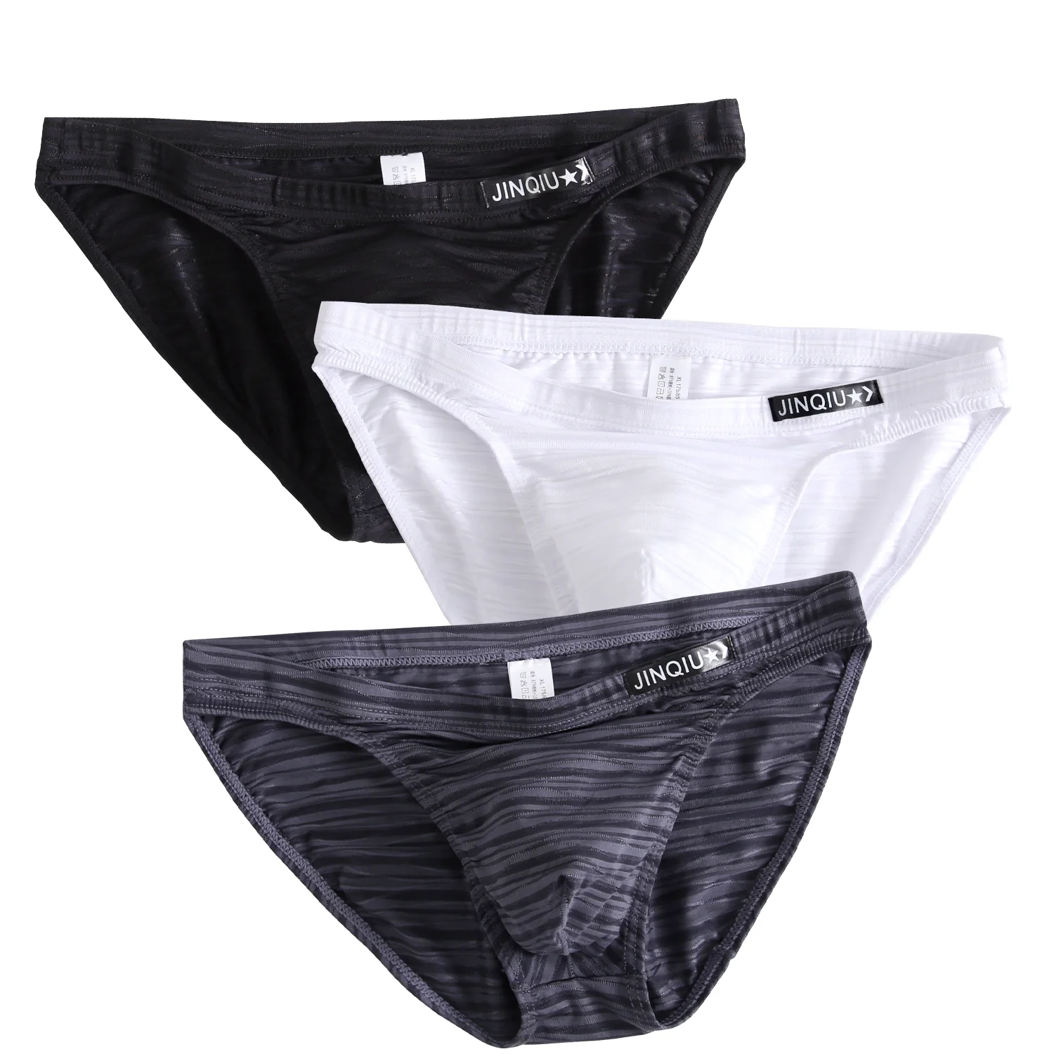 3 PCS Mens briefs Men\'s Underwear Male Solid Briefs Underpants for Men ice silk Soft Sexy Panties Mens Bikini Panty hombre