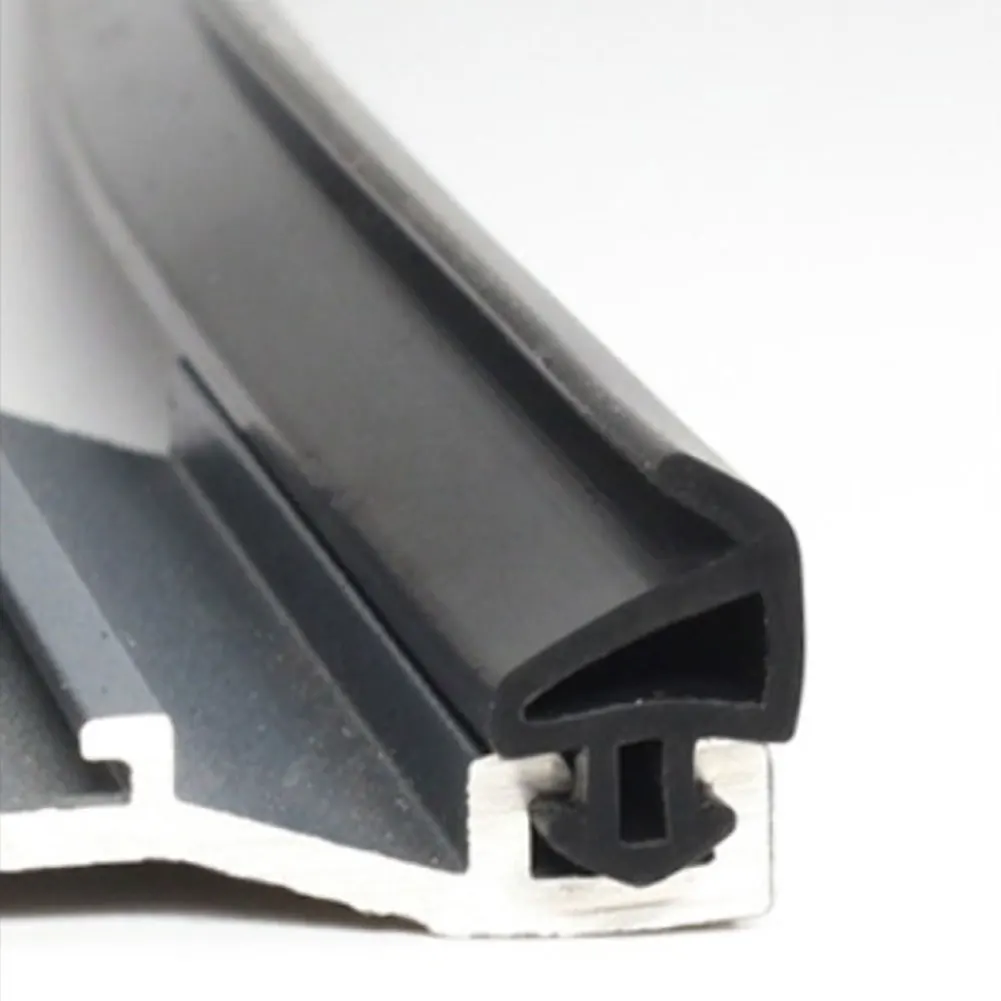 Silicone Seals 5m Black Door Sealing Strips Easy Installation Process Effective Insulation Against Wind Indoor Insulation