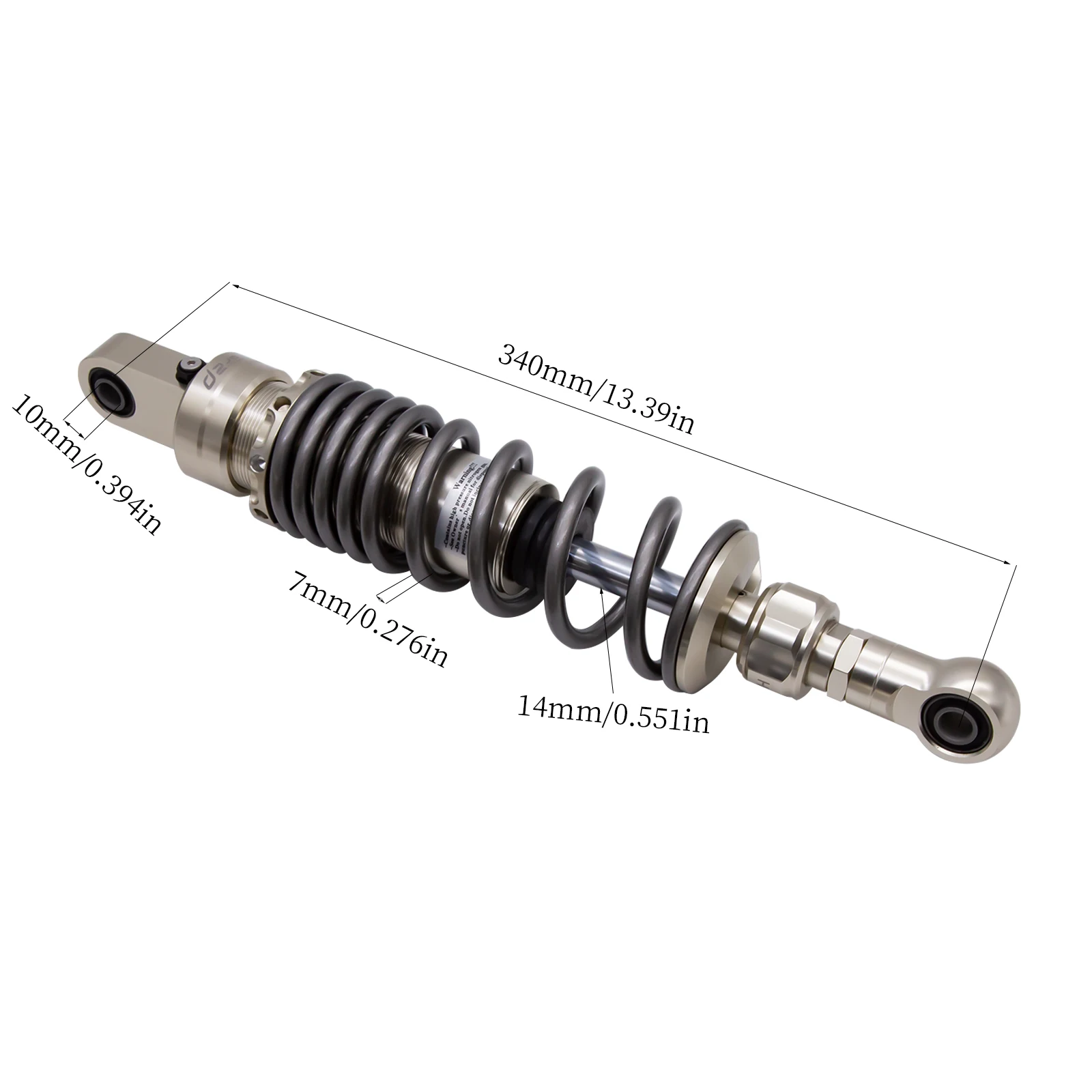 لهوندا DAX125 2021-2025 340 مللي متر تعليق امتصاص تبختر صدمة الألومنيوم دراجة نارية الملحقات #2