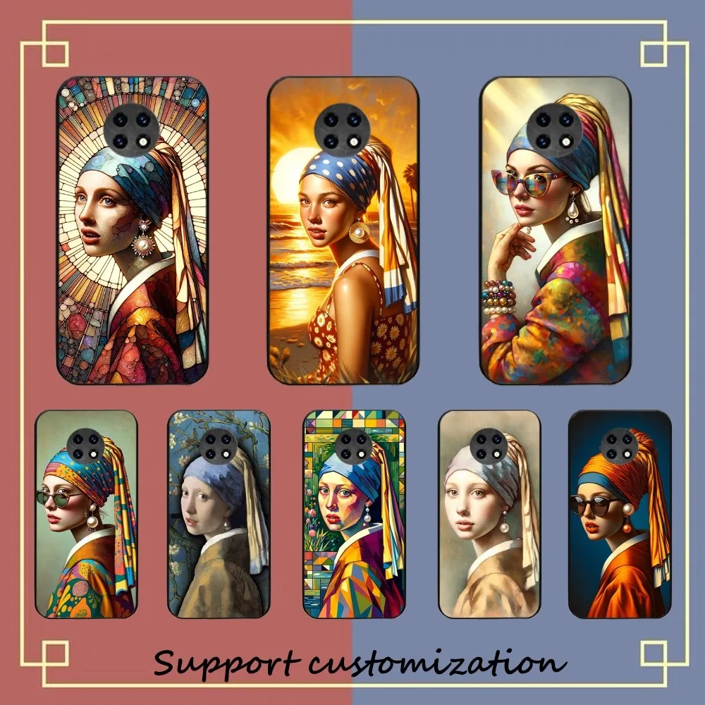 Girl With A Pearl Earring Phone Case For Redmi Note 4 X 5 A 6 7 8 T 9 9S 10 11 11S 11Epro Poco M3 pro