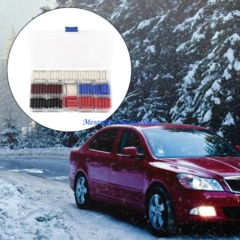 A70F 200Pcs European Automobile Fuses Assortment Box Car Torpedos Fuses 5-40A