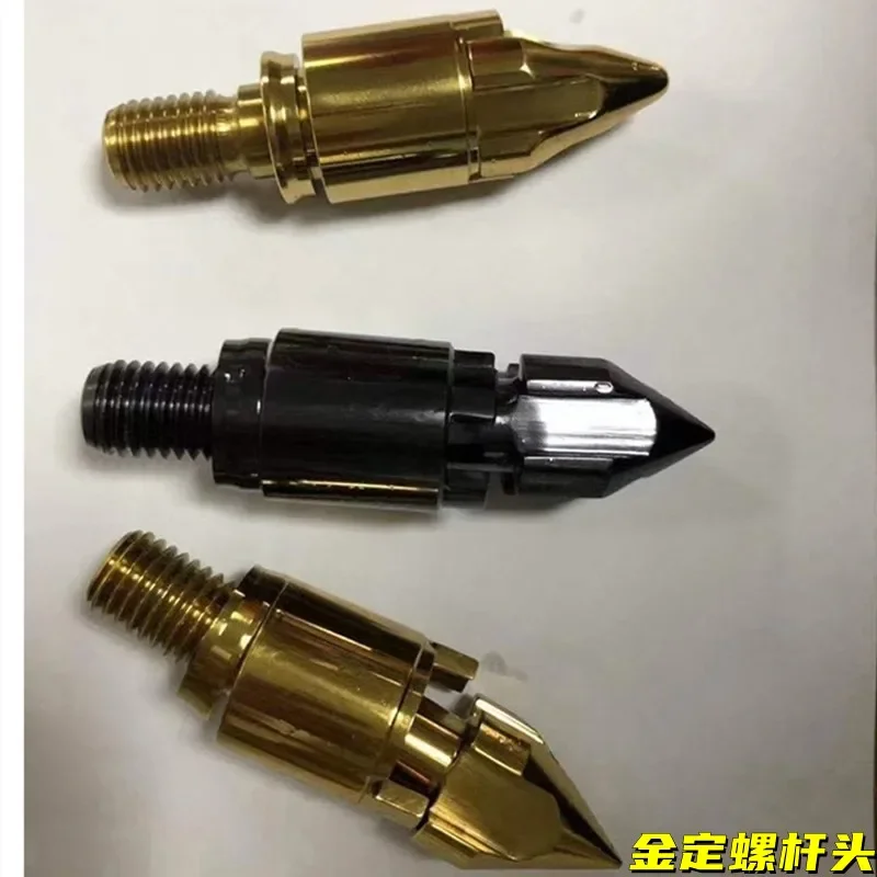 Injection molding machine alloy screw head, precursor nozzle, chrome-plated stop ring, anti-corrosion rocket head three-piece