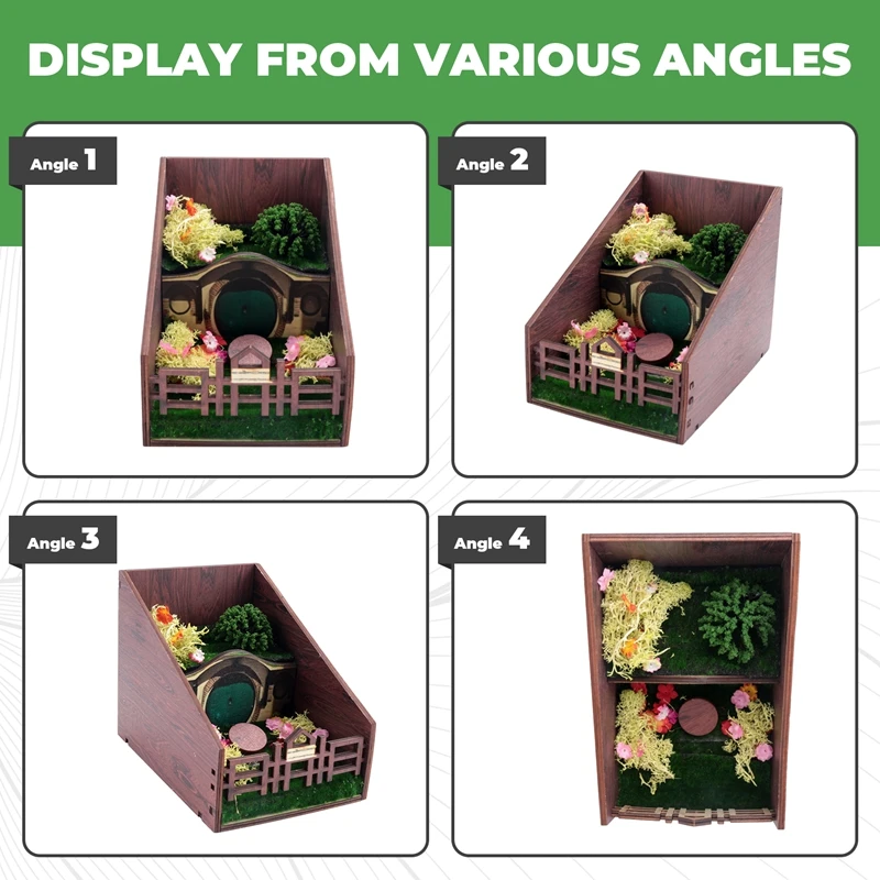 Book Holder Bookshelf Insert Tool Decorative Bookend Miniature Model Exclusive Gift Study Office Supplies-AT64