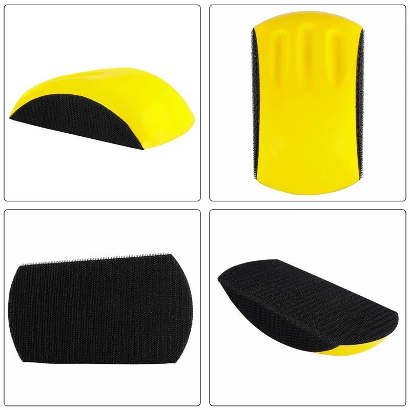 Hand Sanding Block For Hook & Loop Sandpaper Hand Pad Polishing Pad Abrasive Tools