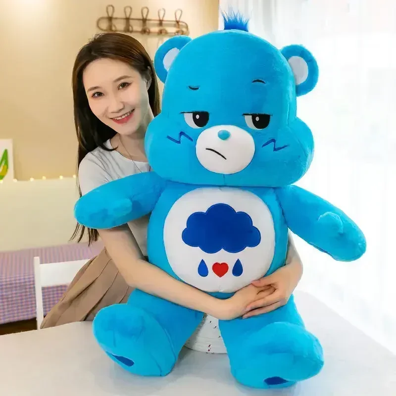 MINISO 35cm Rainbow Bear Plush Doll Movie Peripherals Stuffed Toys Care Bears Anime Figures Soft Ornaments Children Gifts