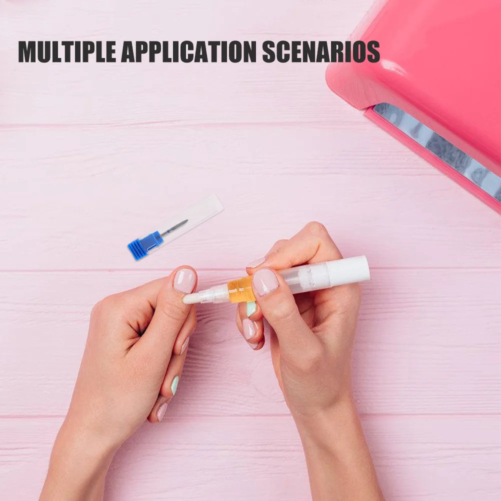 2 pezzi punte da trapano per unghie rimozione cuticola testa di molatura per smalto acciaio al tungsteno durevole strumento per manicure in metallo per uso domestico in salone