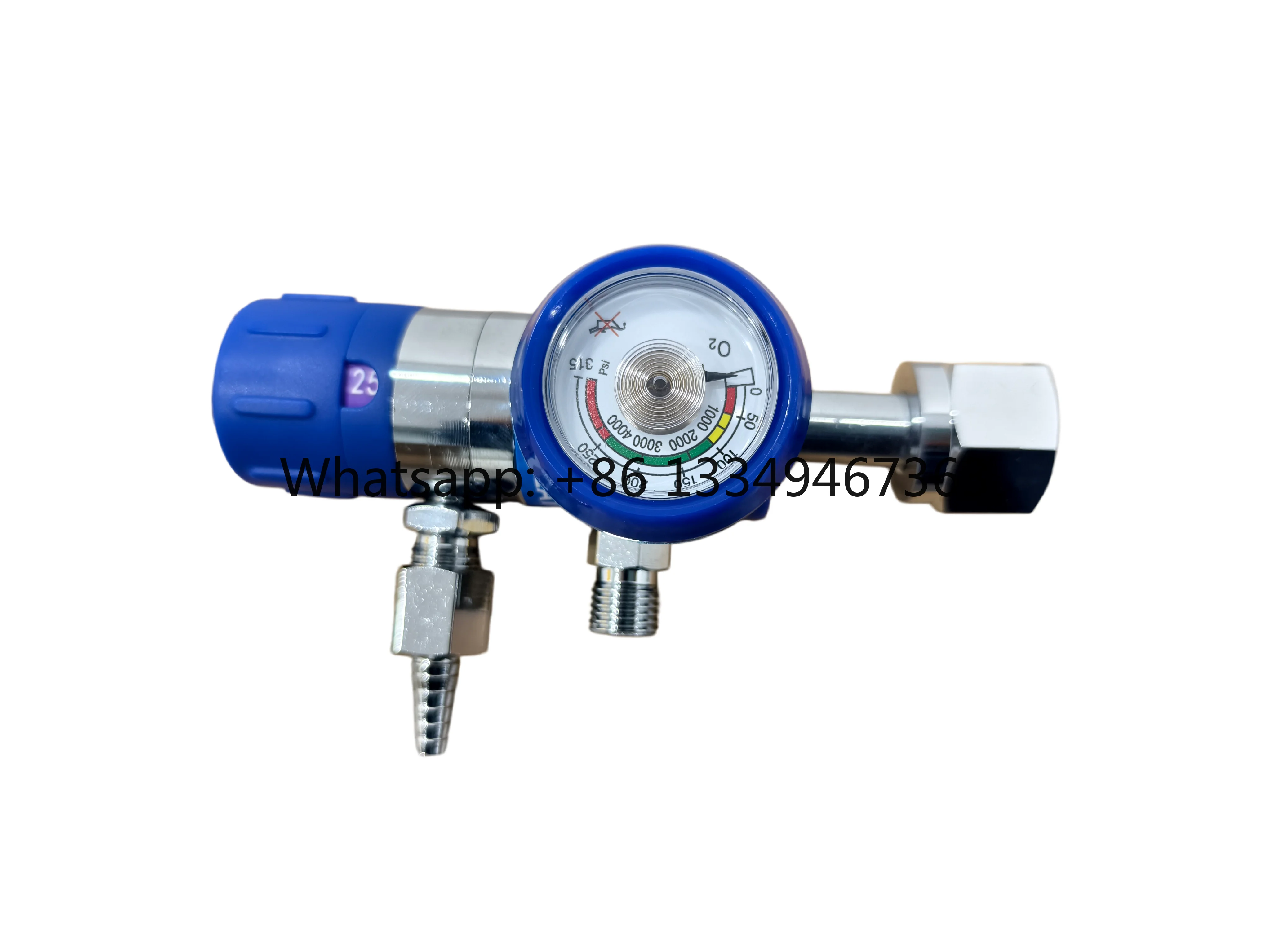 High-Precision Oxygen Pressure Reducer with Pressure Gauge