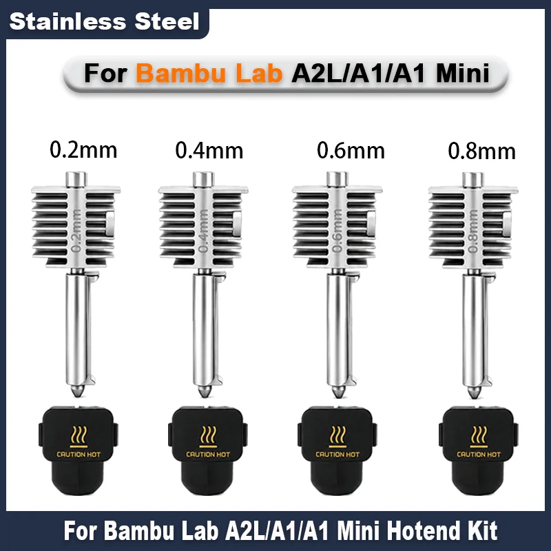 �y�Z�[�����zA1/A1 Mini��̌^�m�Y���z�b�g�G���h�L�b�g �X�e�����X�| 0.2/0.4/0.6/0.8mm Bambu Lab A1/A1 Mini 3D�v�����^�[�A�N�Z�T���[�p