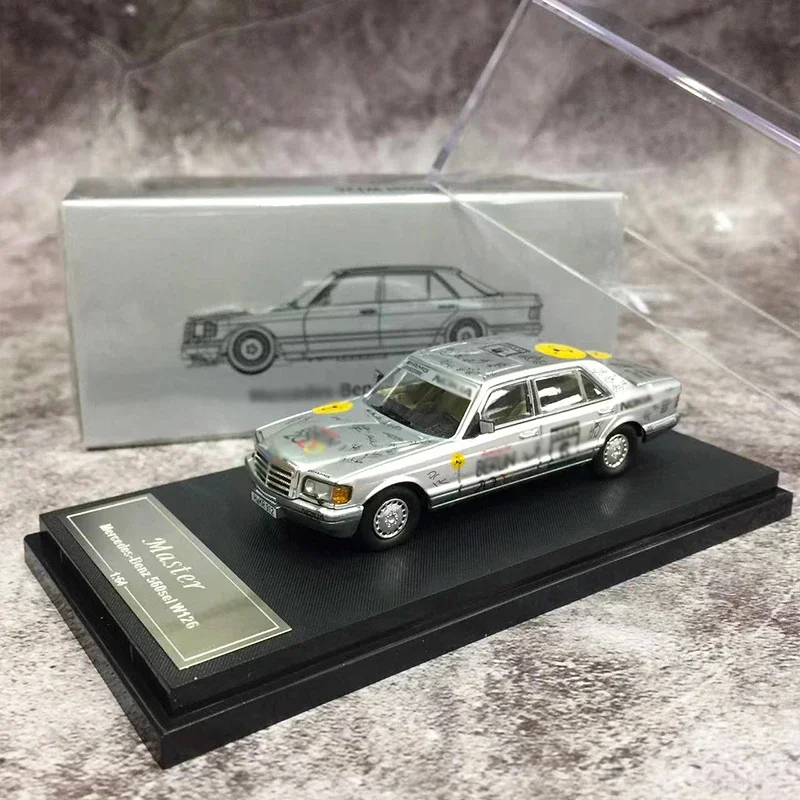 Master 1:64 modelauto W126 560SEL gegoten aluminium voertuigcollectie - Berlin 2000 LTD 499