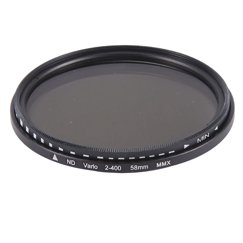 ND2-400 Variable ND Filter 58Mm Optical Neutral Density Filter For Universal Camera