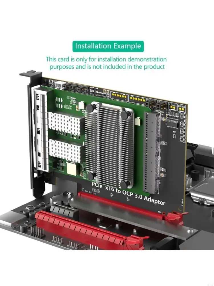 Industrial PCIe 5.0 X16 To OCP NIC3.0 Networking Adapter Card For Servers 83CF