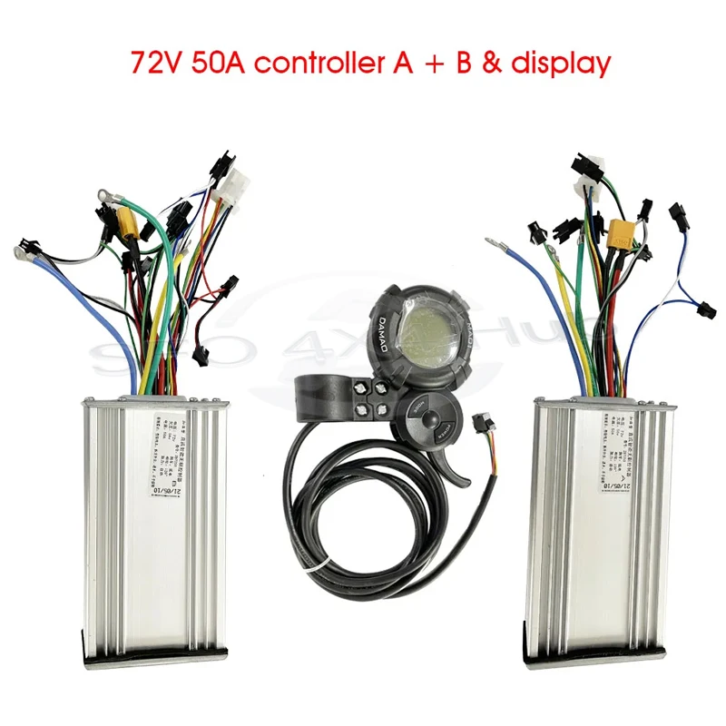 High-Quality Electric Scooter Accessories 72V 50A 12-tube Dual Drive Controller DAMAO LCD Display Electric Scooter Controller - Image 6