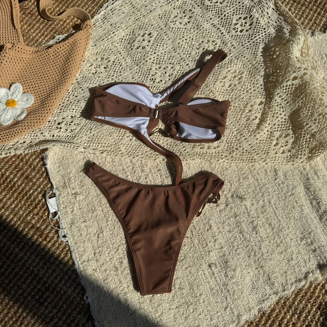 Sexy Badeanzug mit Bauchausschnitt, One-Shoulder-Design, asymmetrisch, einteilig, Damen-Badebekleidung, Badeanzug mit hohem Beinausschnitt, Badeanzug, Modell V6257 – Detail 27