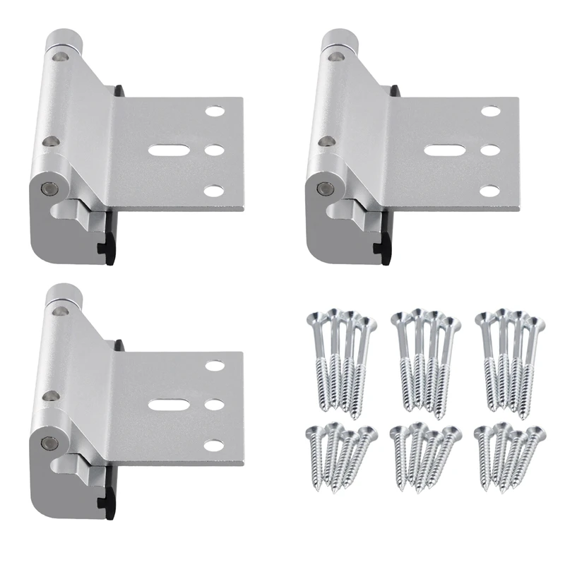 

A73T 3 Pcs Door Reinforcement Lock,Aluminium Alloy U Door Reinforcement Lock 3Inch Security Door Lock Home Proof Door Stopper