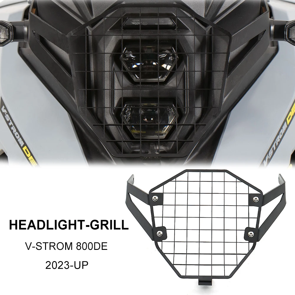 

FOR SUZUKI V-STROM 800DE 2023 2024 New Motorcycle Headlight Head Light Guard Protector Cover Protection Grill