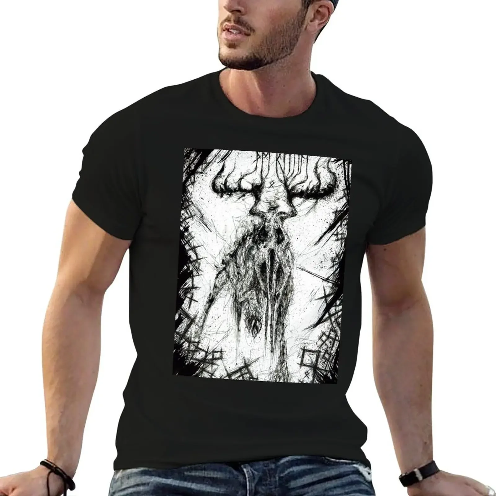 

The Ritual Horror Runes T-Shirt summer top sublime cute tops men clothes