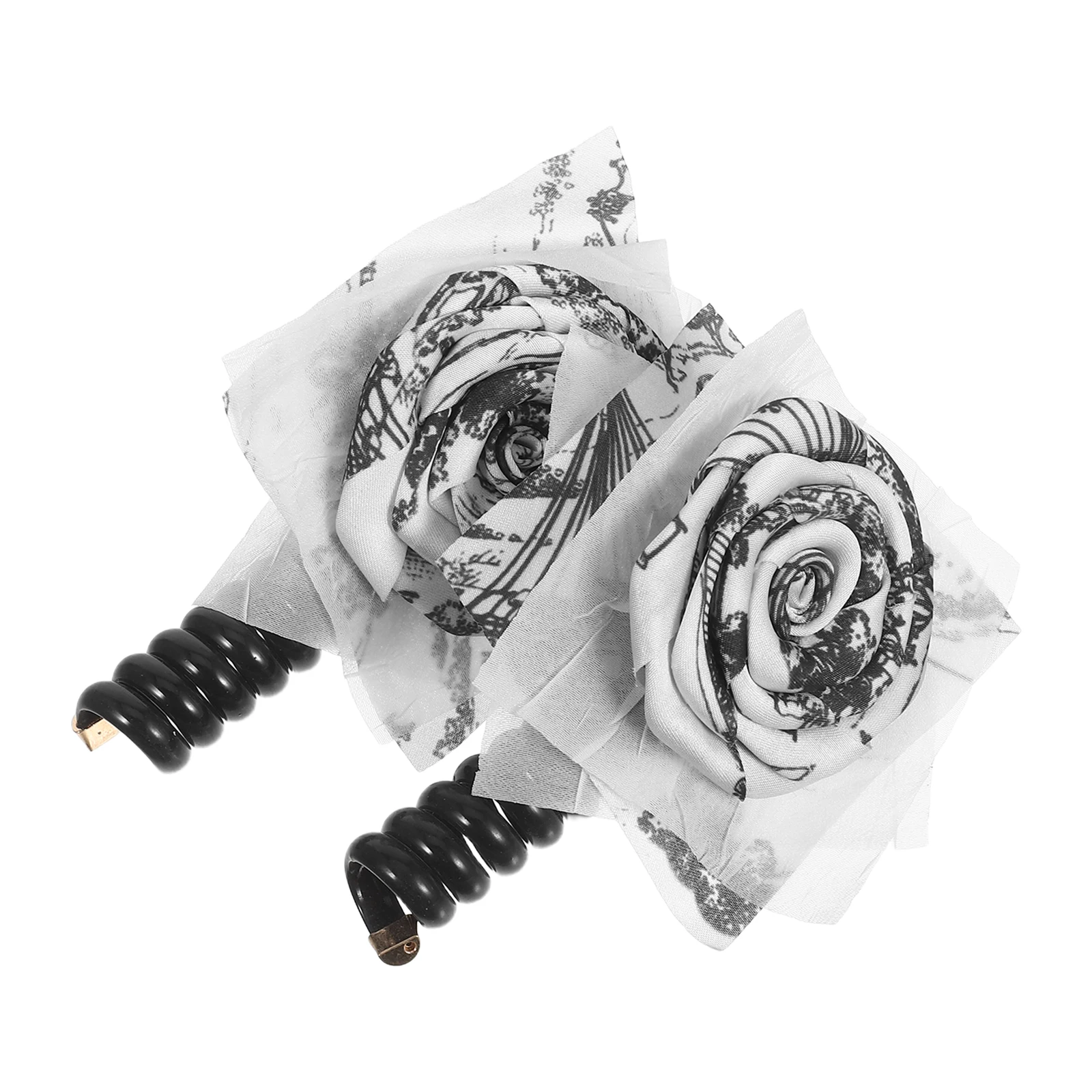 

2 Pcs New Chinese Hair Rope Bands Telephone Braided Line Hairband Knot Ties Style Ponytail Miss