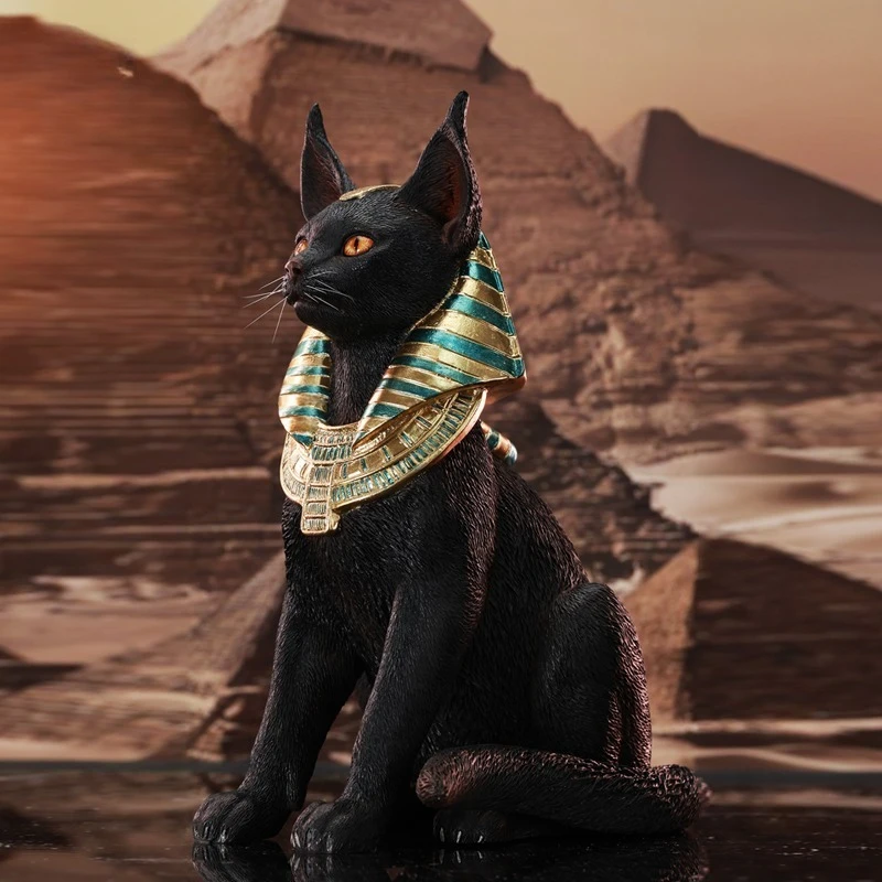 Przedsprzedaż Model Kot Faraon JXK w Skali 1/6, Ręcznie Robiony, Uroczy Egipski Kot, Model Zwierzęcia z Żywicy na Figurki Akcji, Ozdoba na Biurko