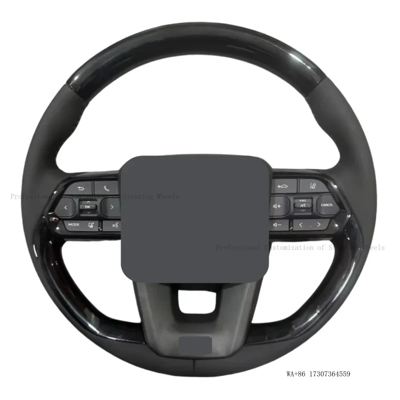 Leather Black Peach Wood for toyota Land Cruiser Prado LC300 Steering Wheel Car Accessories