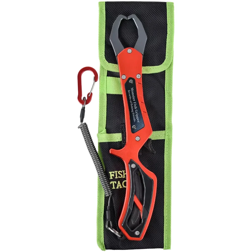 Aluminum Alloy Fish Grabber Pliers Anti Rust Pistol Grip Lip Clamp Tool For Secure Catch And Release Outdoor Fishing Angling Equ