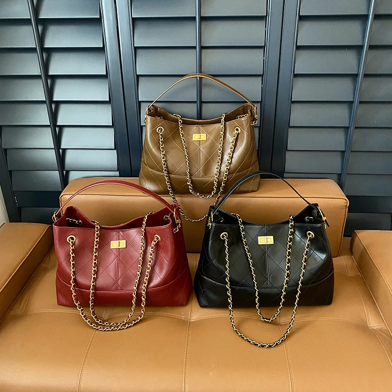 

Luxury Brand Women's Handbag In Soft Leather Elegant Crossbody Shoulder Tote Bag Classic Famous Designer Style