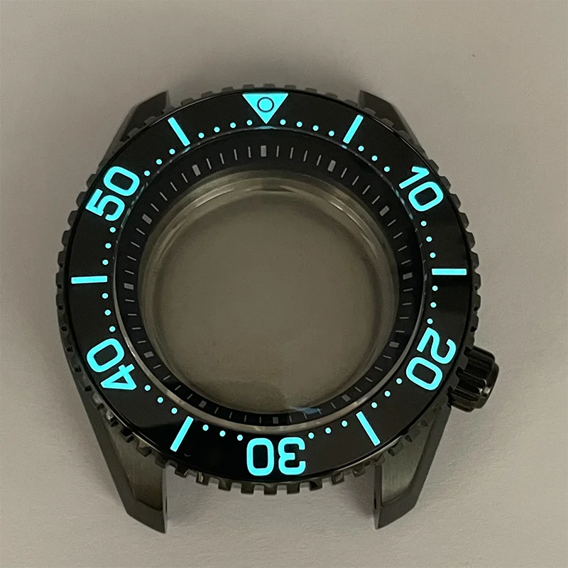 Watch Modify Parts 43.7mm Stainless Steel SBDX001 Watch Case Ceramic Bezel Sapphire Suitable For NH35/36 Automatic Movement