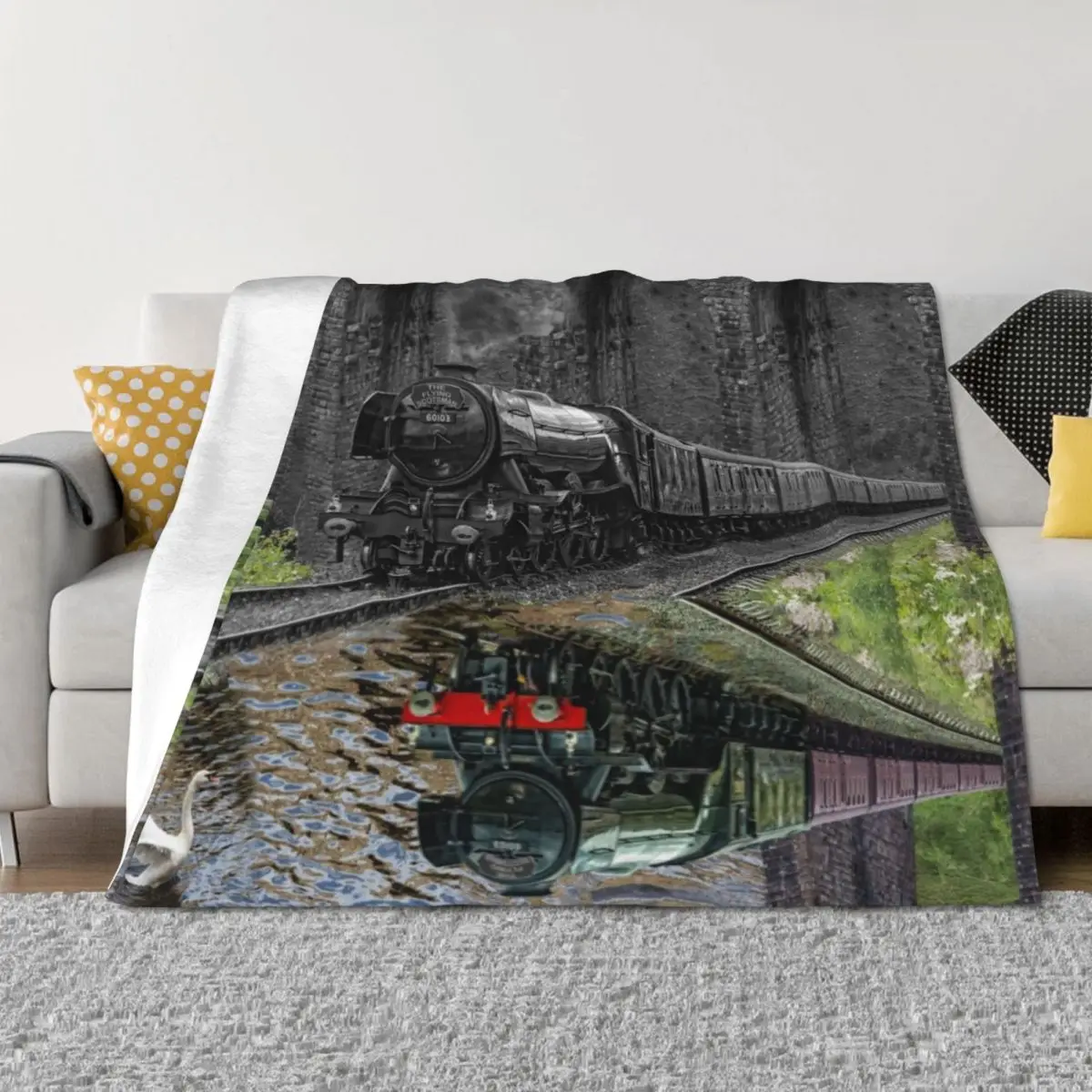 

Under the viaduct Throw Blanket warm for winter Soft Plush Plaid Beach Blankets
