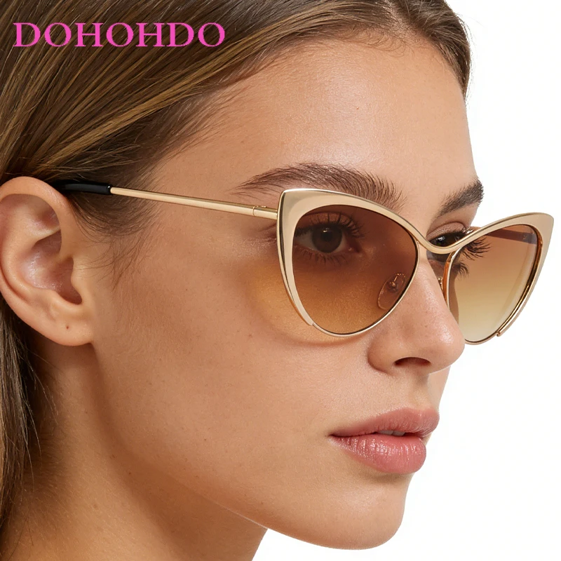 

Trendy Designer Sexy Cat Eye Y2K Women's Sunglasses Designer Brand Men's Sunglass Summer Traveling Driving Female Eyewear UV400