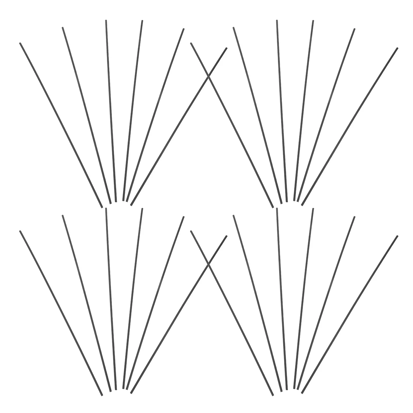 

100Pcs Fibre Reed Diffuser Sticks Black Thick Replacement Reeds for Aroma Fragrance Home Office Spa Lasting Scent Diffusion