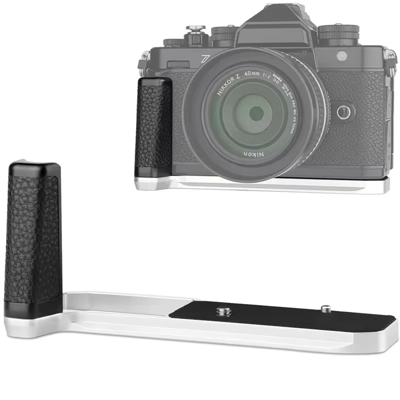 Placa base de protección de cámara con mango en forma de L, accesorio de placa de liberación rápida, adecuado para Nikon Zf
