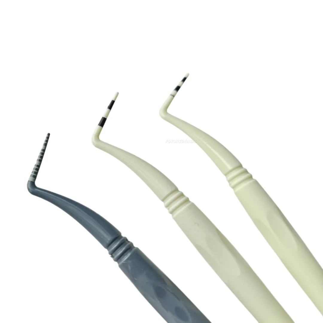Dental Resin Periodental Probe Depth Measurement No Harm Implant ZTDENT 3-Type Soft Yellow Grey Implant Examination