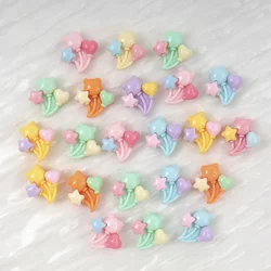 30Pcs/300pcs Mini Cartoon Colorful Balloon Nail Art Resin Charms DIY Craft for Scrapbooking Children Hairpin Decorations Decor
