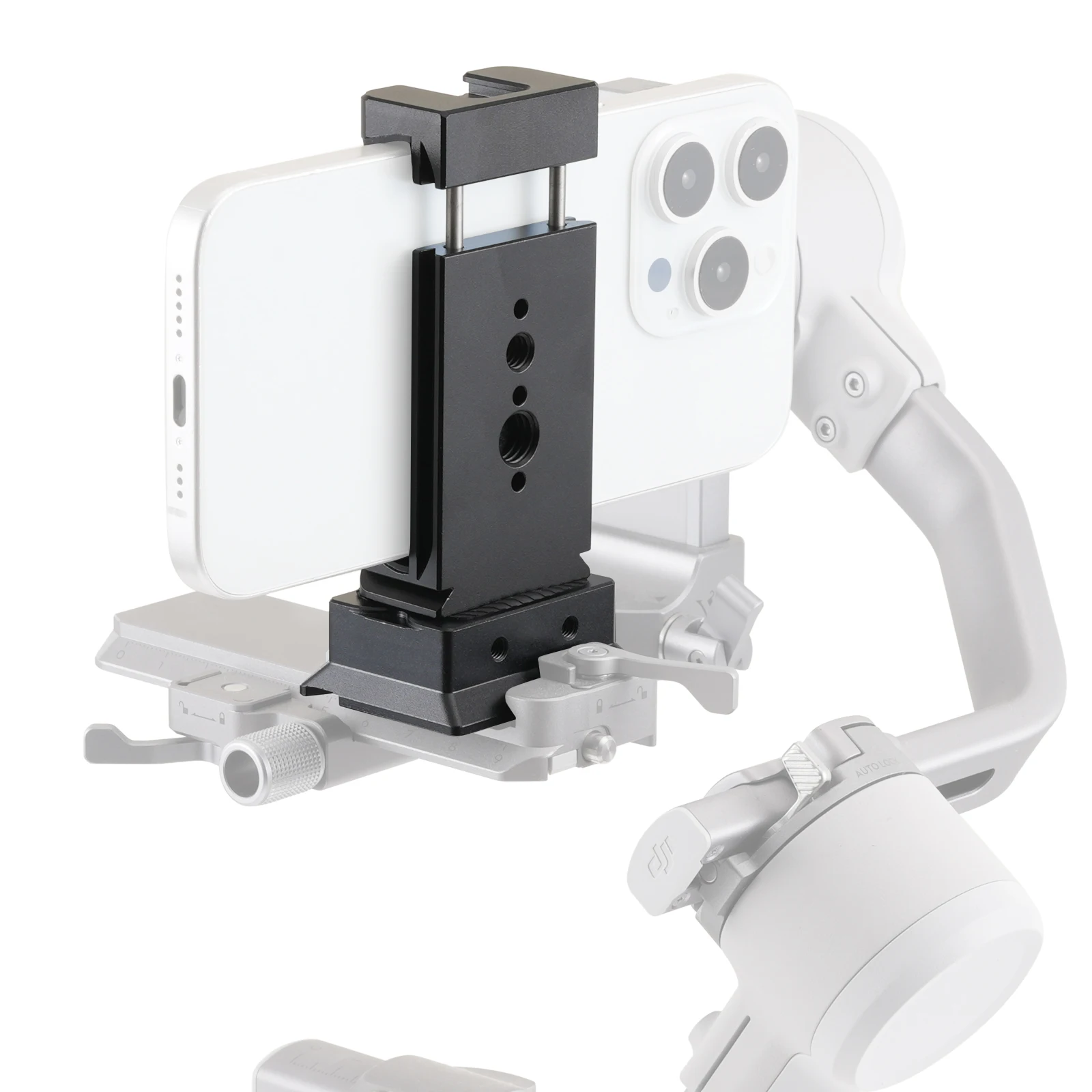 FOTGA For RSC2/RS3/RS3 PRO/RS4/RS4 PRO/RS4 Mini Cold Shoe Metal Phone Clip Tripod Head Fixed Bracket Volg Tik Tok Cold Shoe live