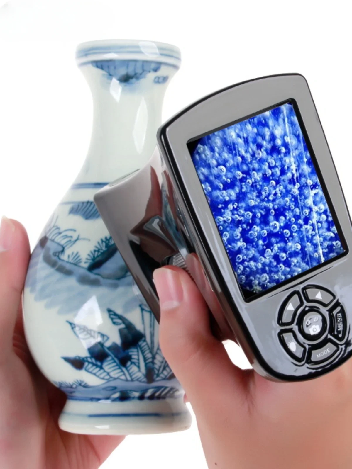 

Digital Handheld Electron Microscope with Large Screen and Light, 500x Portable