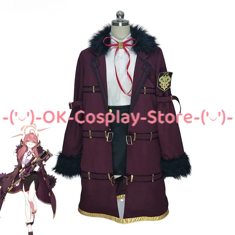 Rikuhatima Aru Cosplay Costume Game Blue Archive Cosplay Suit Coat Shirt Skirts Halloween Carnival Party Uniforms Custom Made