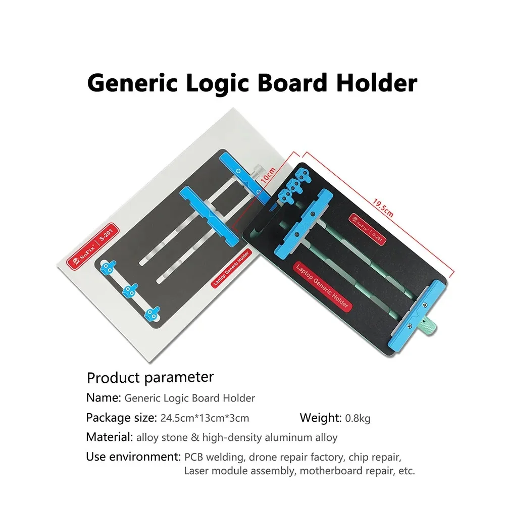 SoFix S-201 Generic Logic Board Holderm Fixture for iPhone/MacBook/iPad/PC Use to Holding Various Logic Boards During BGA Rewok