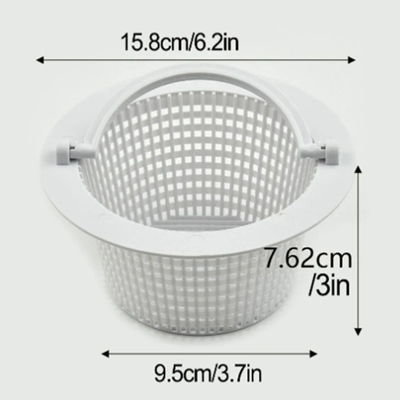 Wall Skimmer Basket With Handle Pool Filter Basket Pool Cleaner Skimmer Basket With Handle, Swimming Pool Skimmer Net