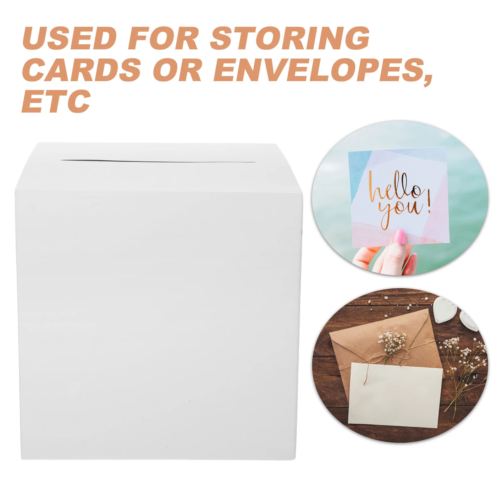 

4Sets Wedding Card Box Paper Wear-Resistant Decorative Gift Envelopes Holder Wedding Keepsake Box Paper Gift Boxes