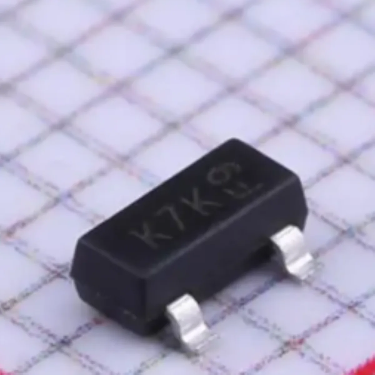 2N7002KQ-7 Marca K7K SOT23-3 TO236 NUEVO Tubos de Efecto de Campo Originales MOSFETs 370mW 60V 380mA 1 Canal N 3Ω a 5V, 0.05A MOSFETs