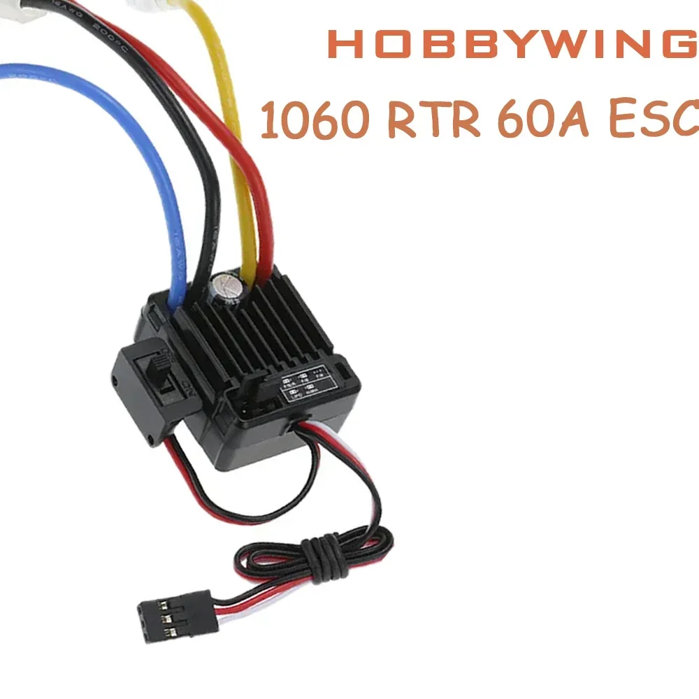 

60A ESC 1060 Brushed Electronic Speed Controller For 1/10 RC Tamiya Redcat Traxxas RC Car Truck 540 550 Motor