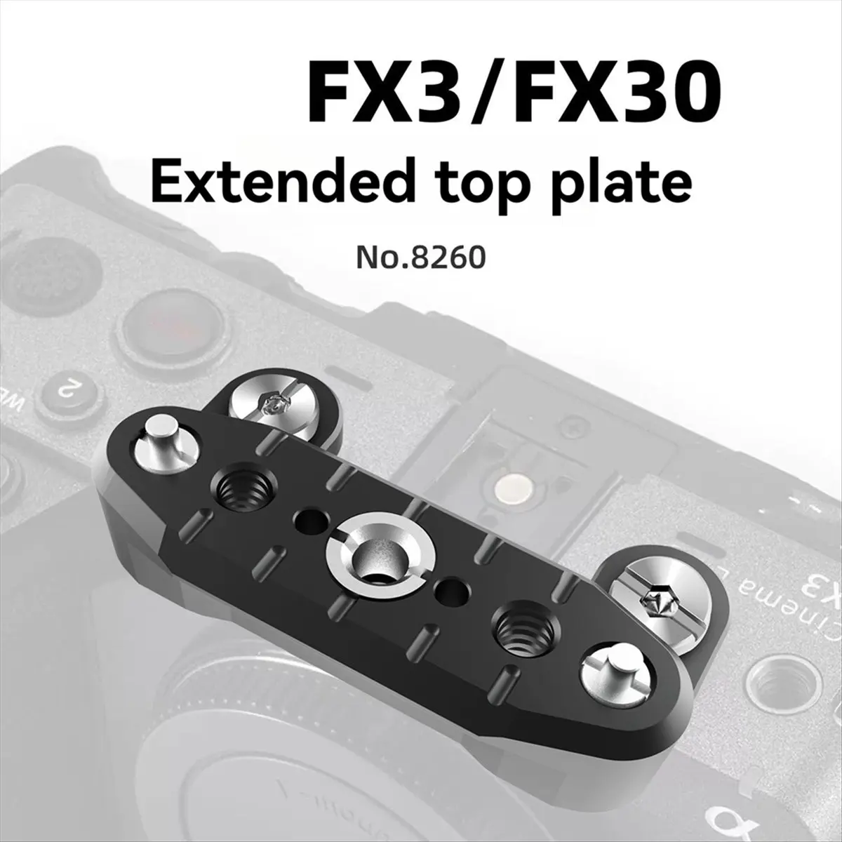 

Новая мини-быстросъемная пластина из алюминиевого сплава NATO Rail 63 мм Верхняя плата расширения FX30 / FX3 DSLR Camera Cage Rig [To&On-e]