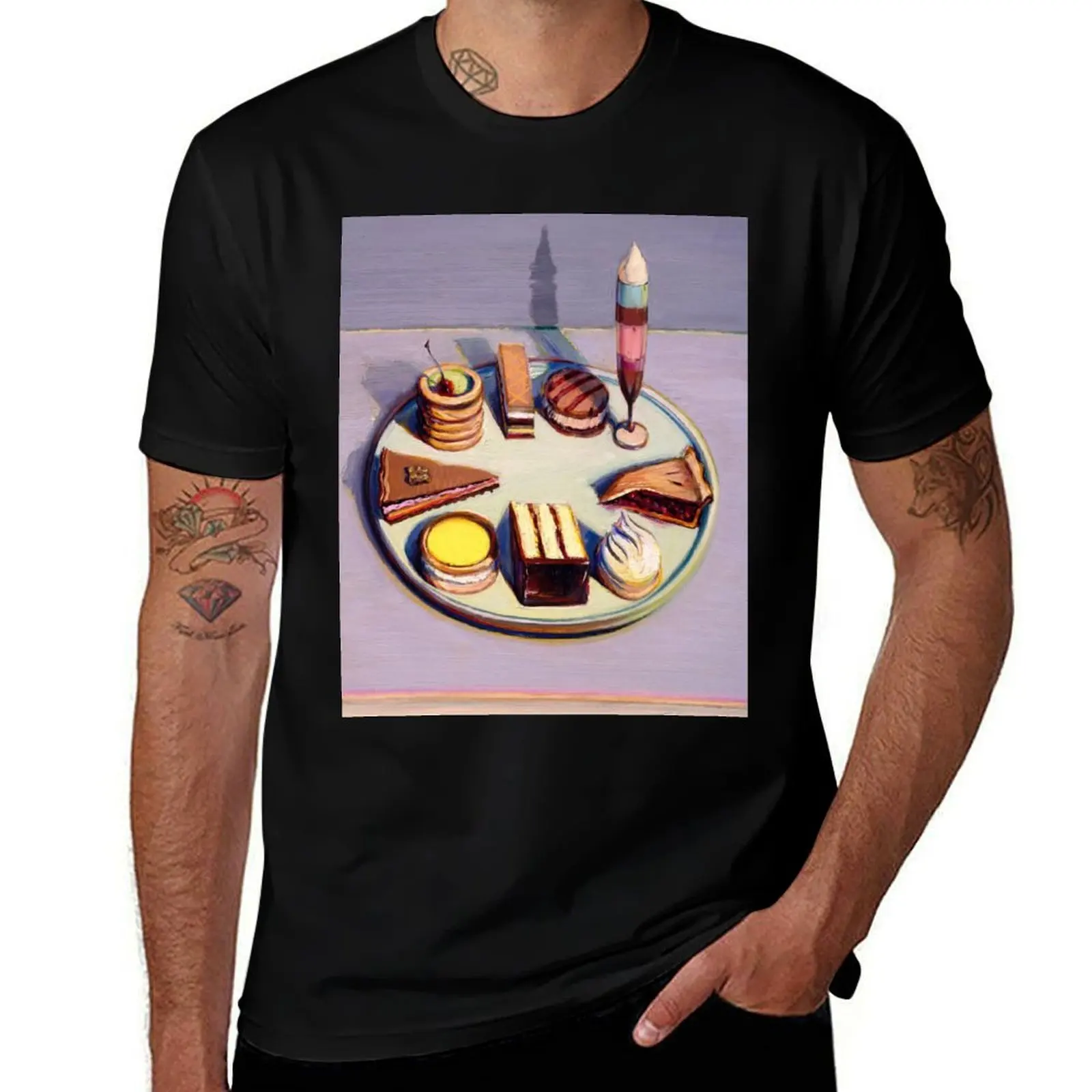 

Wayne Thiebaud - Absract T-Shirt customs design your own oversize t-shirts man valentines clothes Man t-shirt men t shirts
