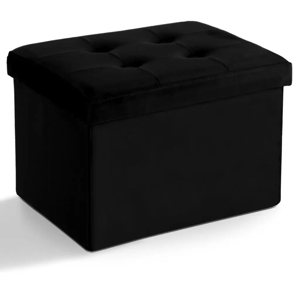 

Storage Ottoman olding oot Stool Velvet oot Rest with Padded ern Ottoman with Storage or Living Room Puppy Step Stool 17x13x13in