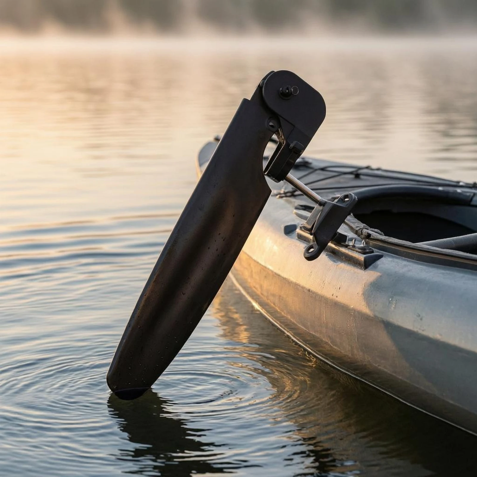 Kayak Stern Rudder Stainless Steel Boat Rudder Assembly Watercraft Gear Mounting Mechanism Water Sports Hardware Stable Fit